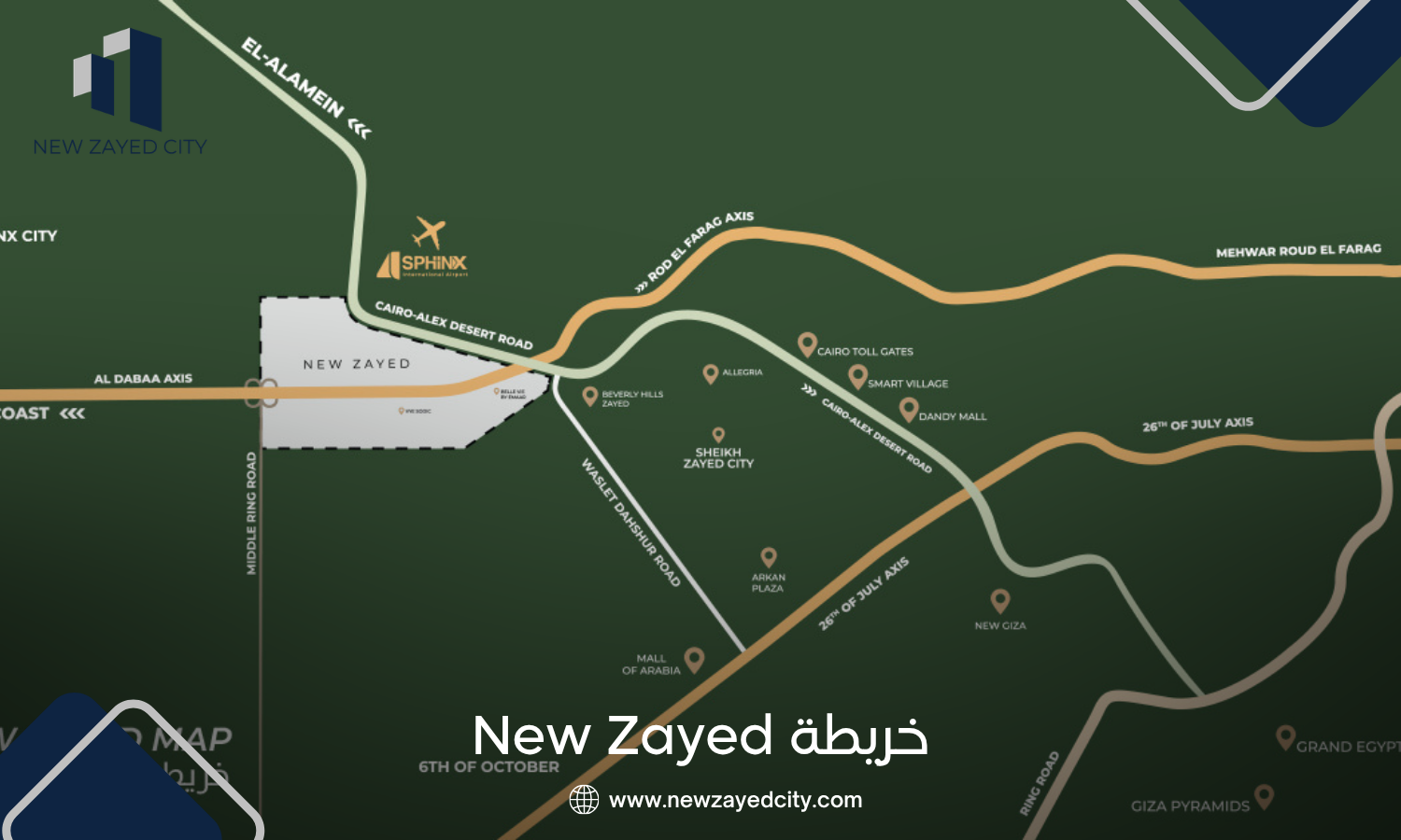 خريطة New Zayed